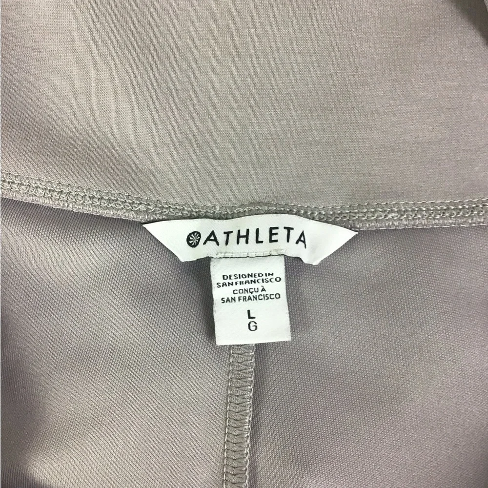 Athleta Seasoft Wide Leg Cropped Pants Size Large Tinsel Purple - Picture 7 of 11